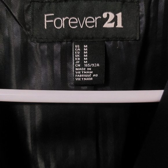 Forever 21 Navy Blazer Preppy Academia Uniform Nautical Y2K Style Korean Kdrama - Picture 2 of 3